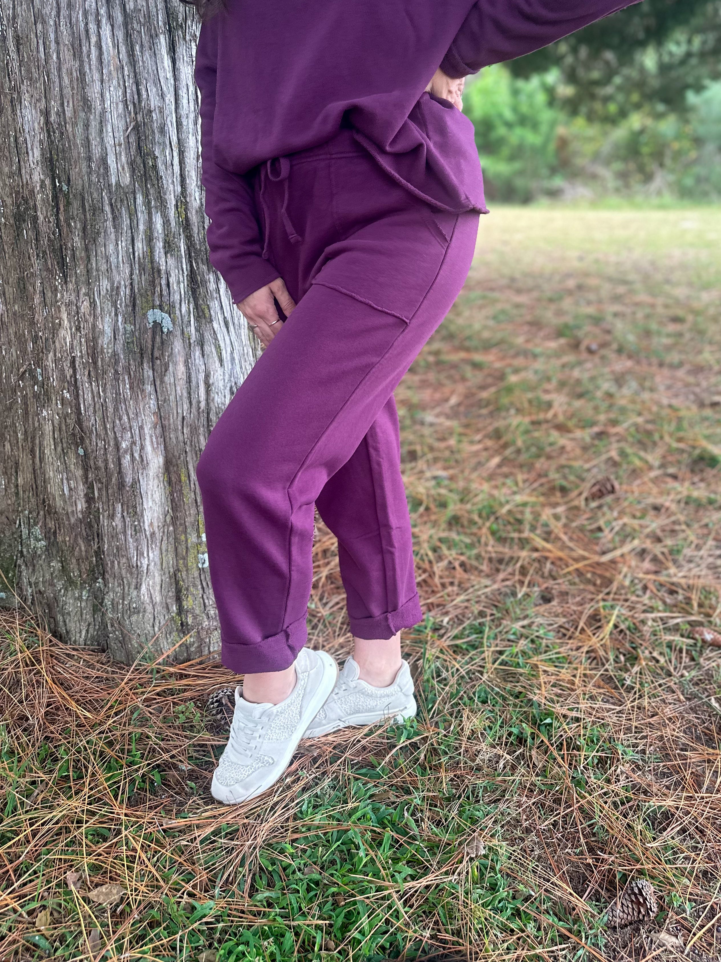 Malibu Sweatpants :: Plum :: S-L