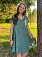 Load image into Gallery viewer, Lagoon Linen Dress :: S-2X
