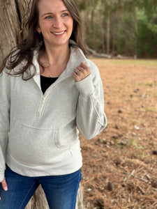 Dove Pullover :: Heather Oatmeal :: S-L