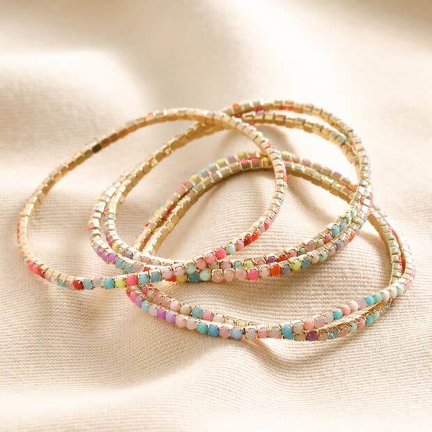 Multicoloured Crystal Tennis Bracelets