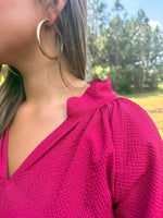 Load image into Gallery viewer, Rebecca Blouse :: Crimson :: S-2X
