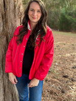 Load image into Gallery viewer, Reversible Sherpa Jacket :: Coral :: S-L
