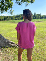 Load image into Gallery viewer, Gabi Top :: Pink :: S-2X
