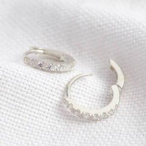 Sterling Silver Huggie Hoops