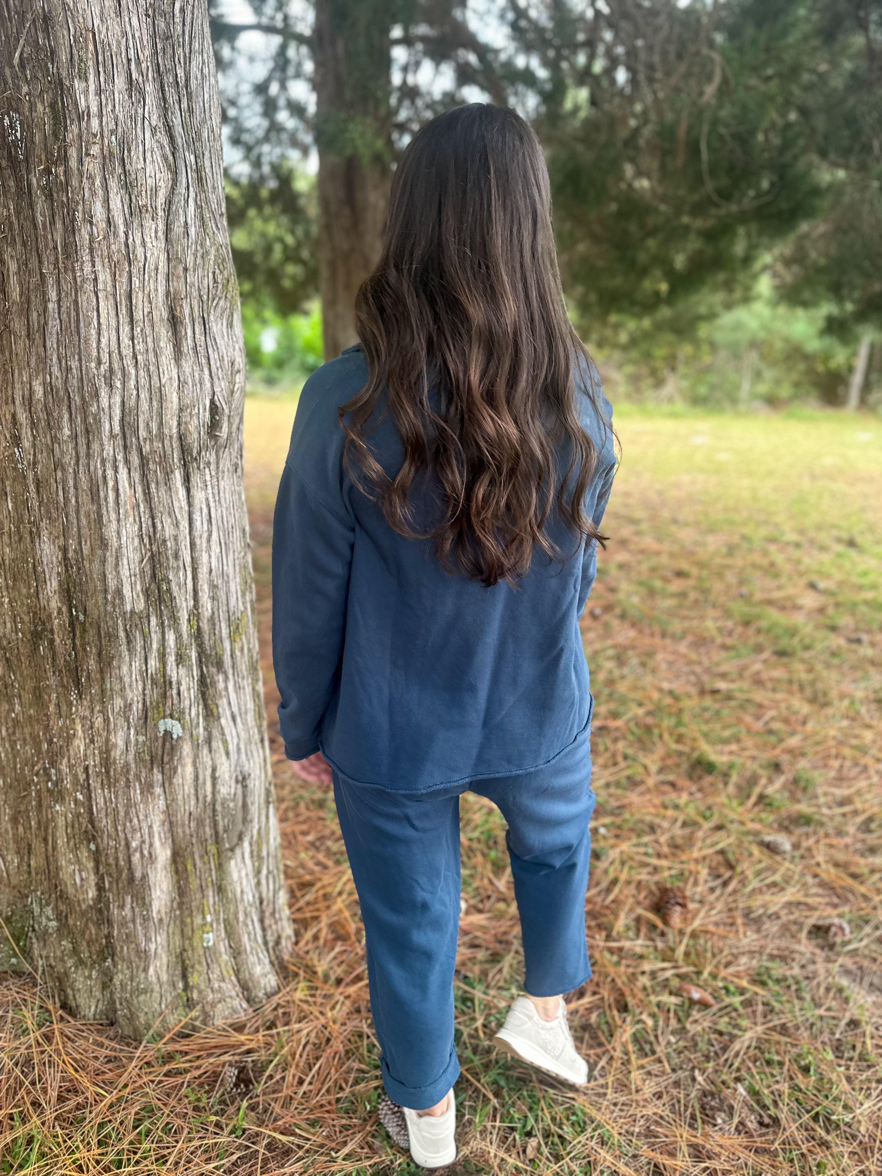 Malibu Sweatshirt :: Navy :: S-L