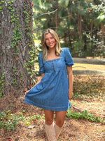 Load image into Gallery viewer, Davis Denim Dress :: S-L
