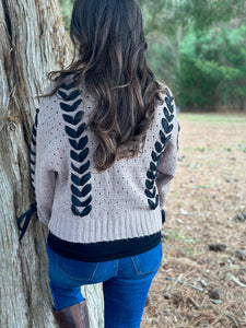 Threaded Knit Cardigan :: S-L