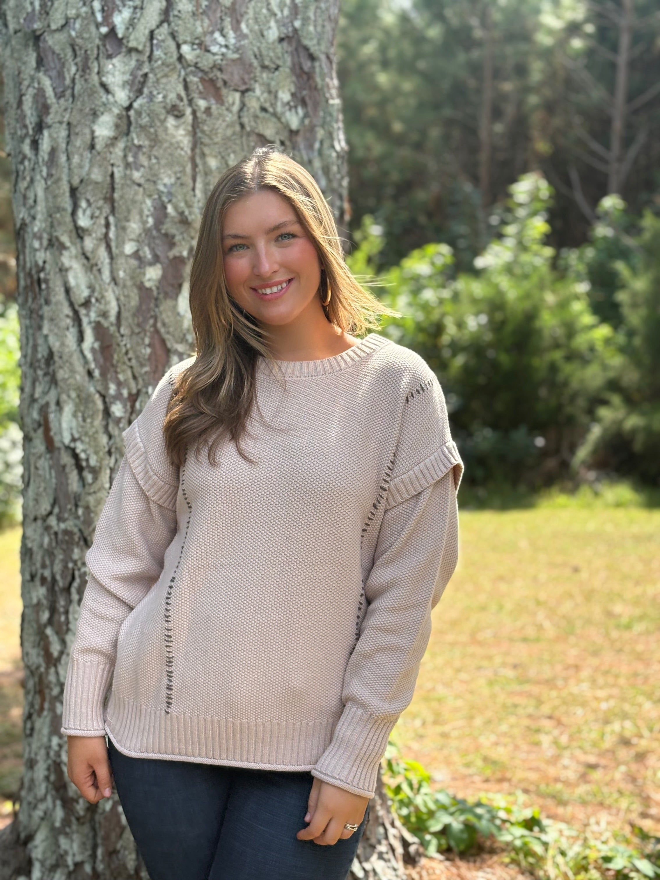 Stitch Detail Sweater :: S-XL