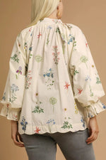 Load image into Gallery viewer, Willa Floral Blouse :: XL-2X

