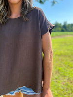 Load image into Gallery viewer, Gabi Top :: Espresso :: S-2X

