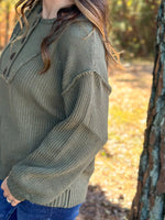 Load image into Gallery viewer, Mira Sweater :: Olive :: S-XL

