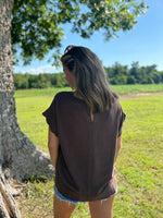 Load image into Gallery viewer, Gabi Top :: Espresso :: S-2X
