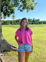 Load image into Gallery viewer, Gabi Top :: Pink :: S-2X
