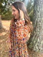 Load image into Gallery viewer, Autumn Floral Dress :: S-2X
