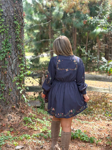 Lou Embroidered Dress :: S-L