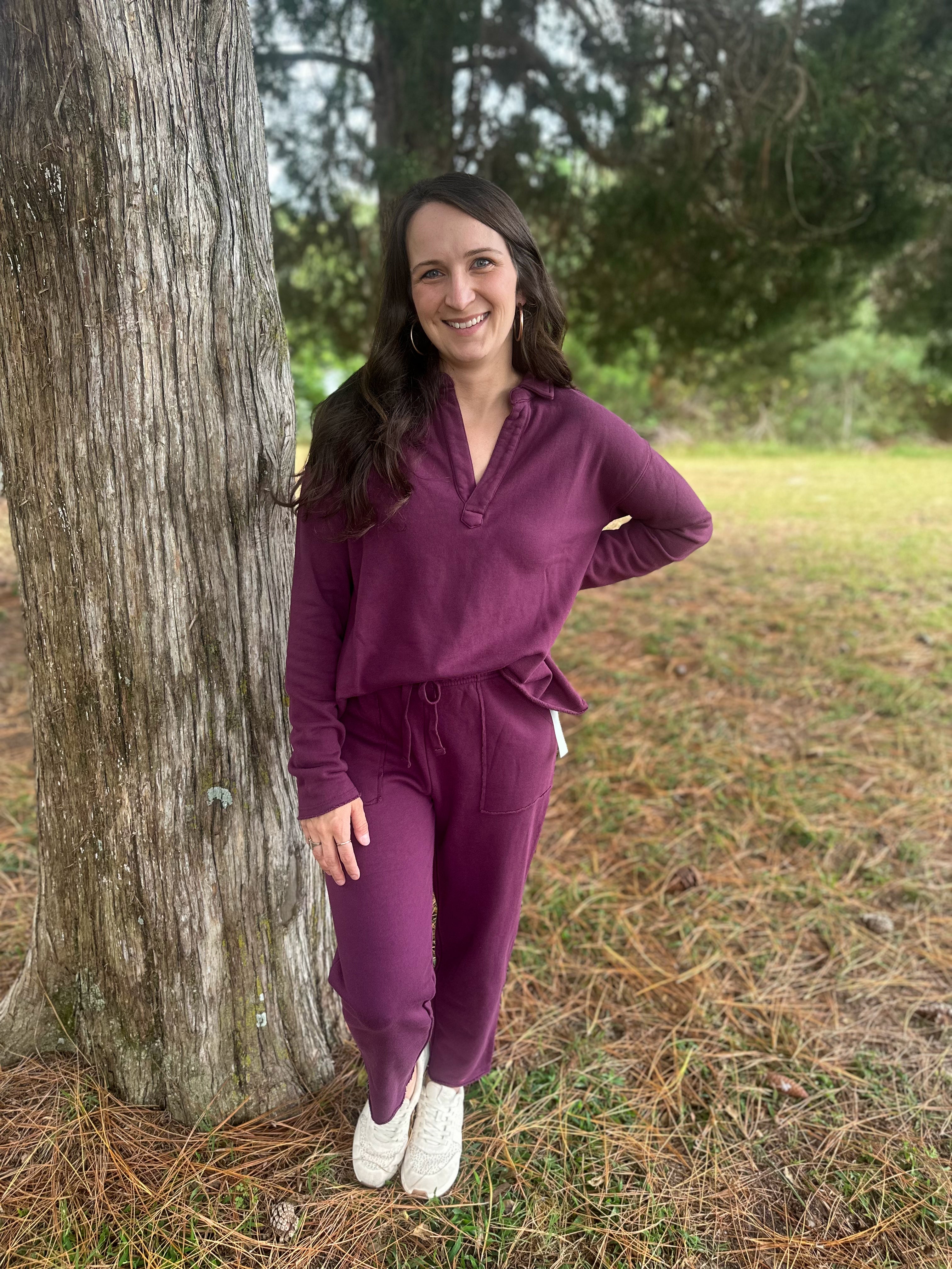 Malibu Sweatpants :: Plum :: S-L