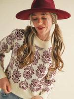 Load image into Gallery viewer, Amber Floral Sweater :: Large
