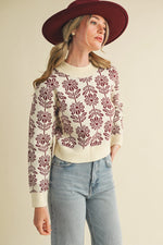 Load image into Gallery viewer, Amber Floral Sweater :: Large
