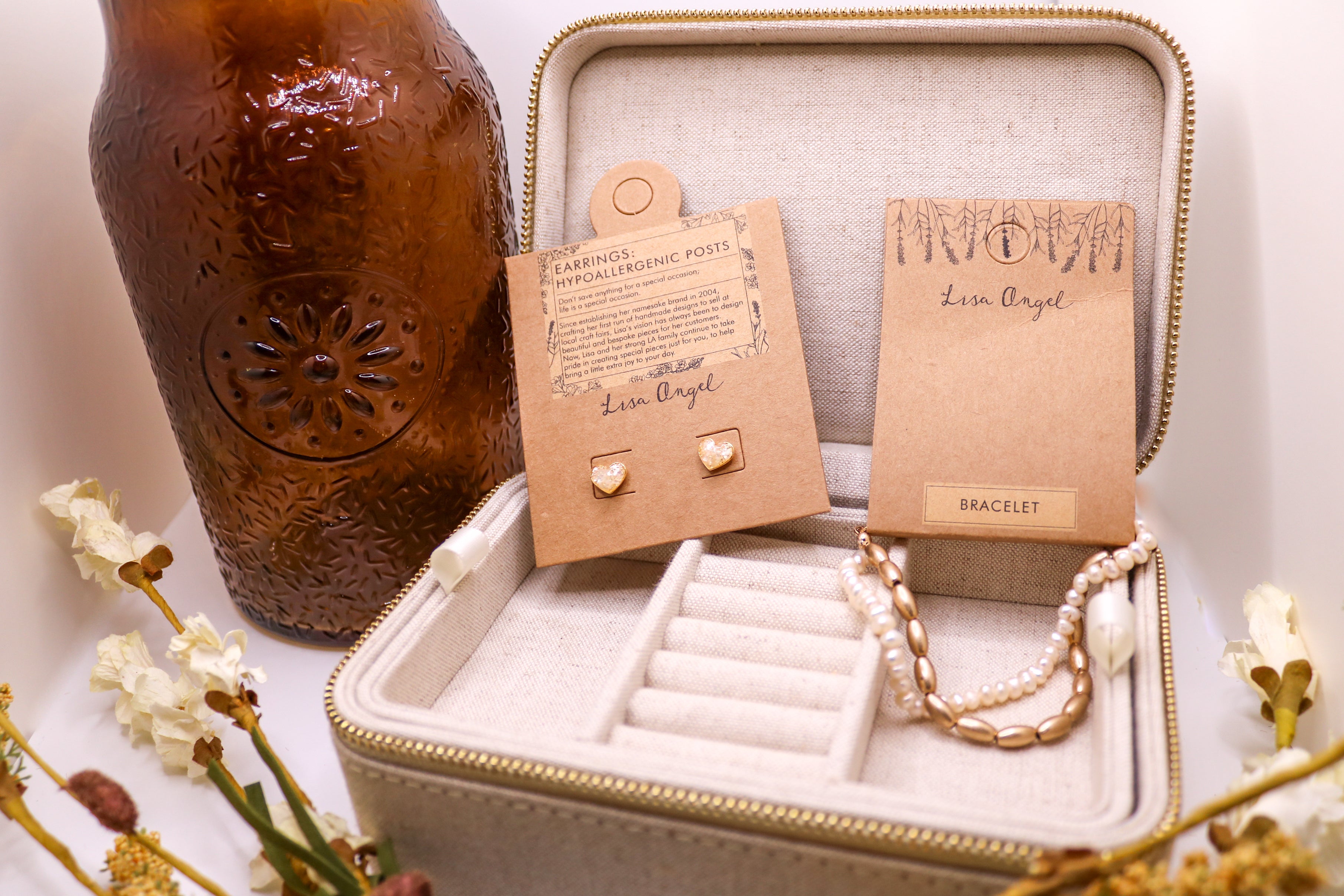 Jewelry Case :: Natural Linen