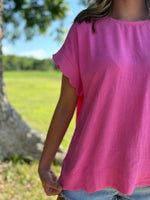 Load image into Gallery viewer, Gabi Top :: Pink :: S-2X
