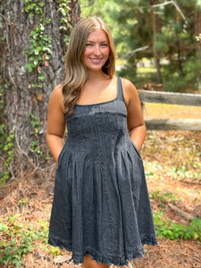 Ebony Denim Dress :: S-L