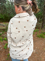 Load image into Gallery viewer, Teddy Embroidered Button-Up :: S-L
