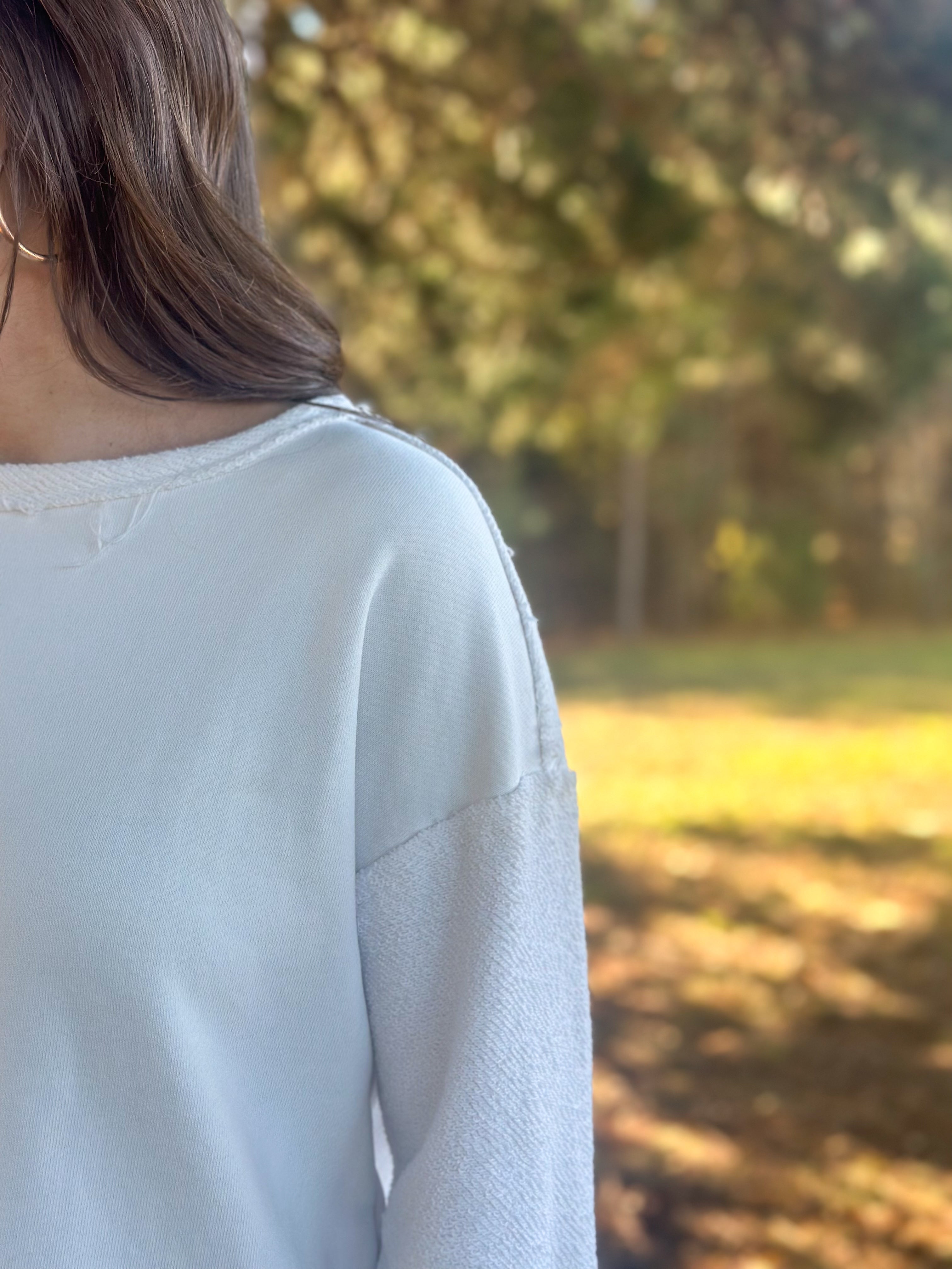 Spring Fling Pullover :: White :: S-L