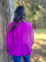 Load image into Gallery viewer, Miranda Blouse :: Purple :: S-2X
