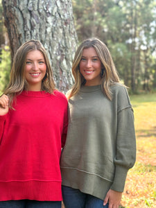 Ina Sweater :: Red:: S-L