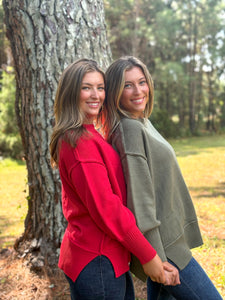 Ina Sweater :: Olive :: S-L