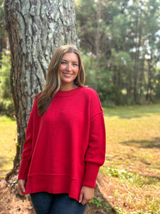 Ina Sweater :: Red:: S-L