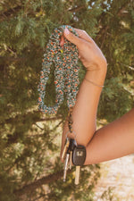 Load image into Gallery viewer, Green Floral Lanyard
