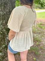 Load image into Gallery viewer, Brooke Peplum Blouse :: S-L
