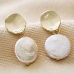 Load image into Gallery viewer, Molten Pearl Drop Earrings
