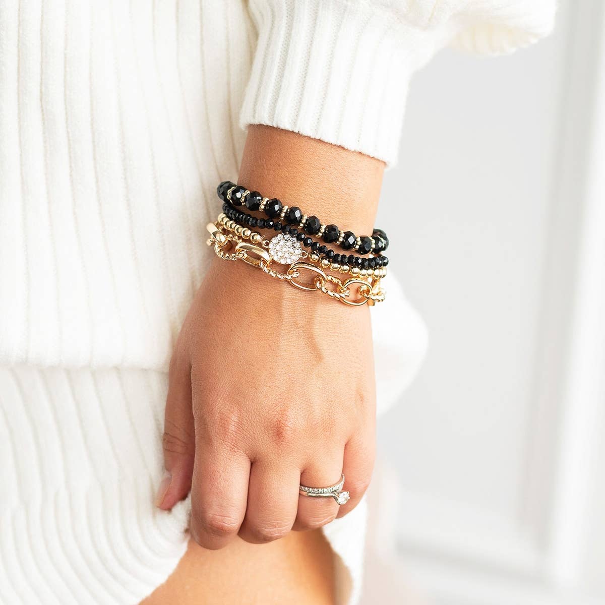 Onyx Classic Bracelet Stack