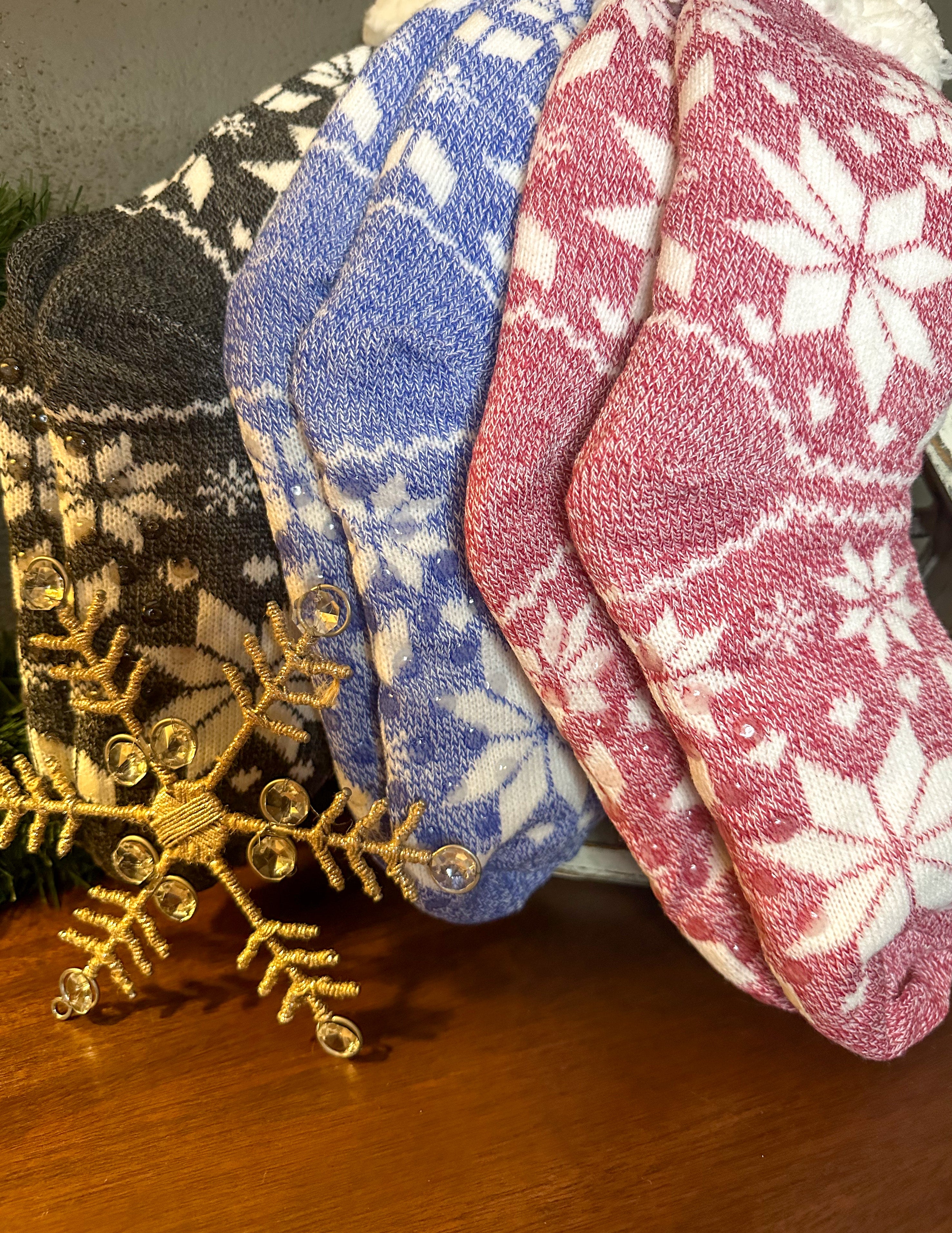 Cozy Snowflake Socks