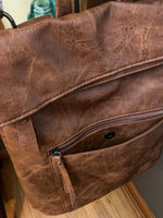Load image into Gallery viewer, Fold Over Backpack :: Coffee
