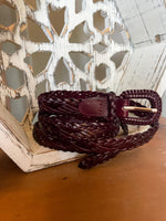 Load image into Gallery viewer, Braided Leather Belt :: Dark Brown
