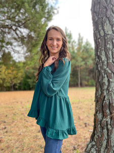 Evergreen Blouse :: M, XL & 1X