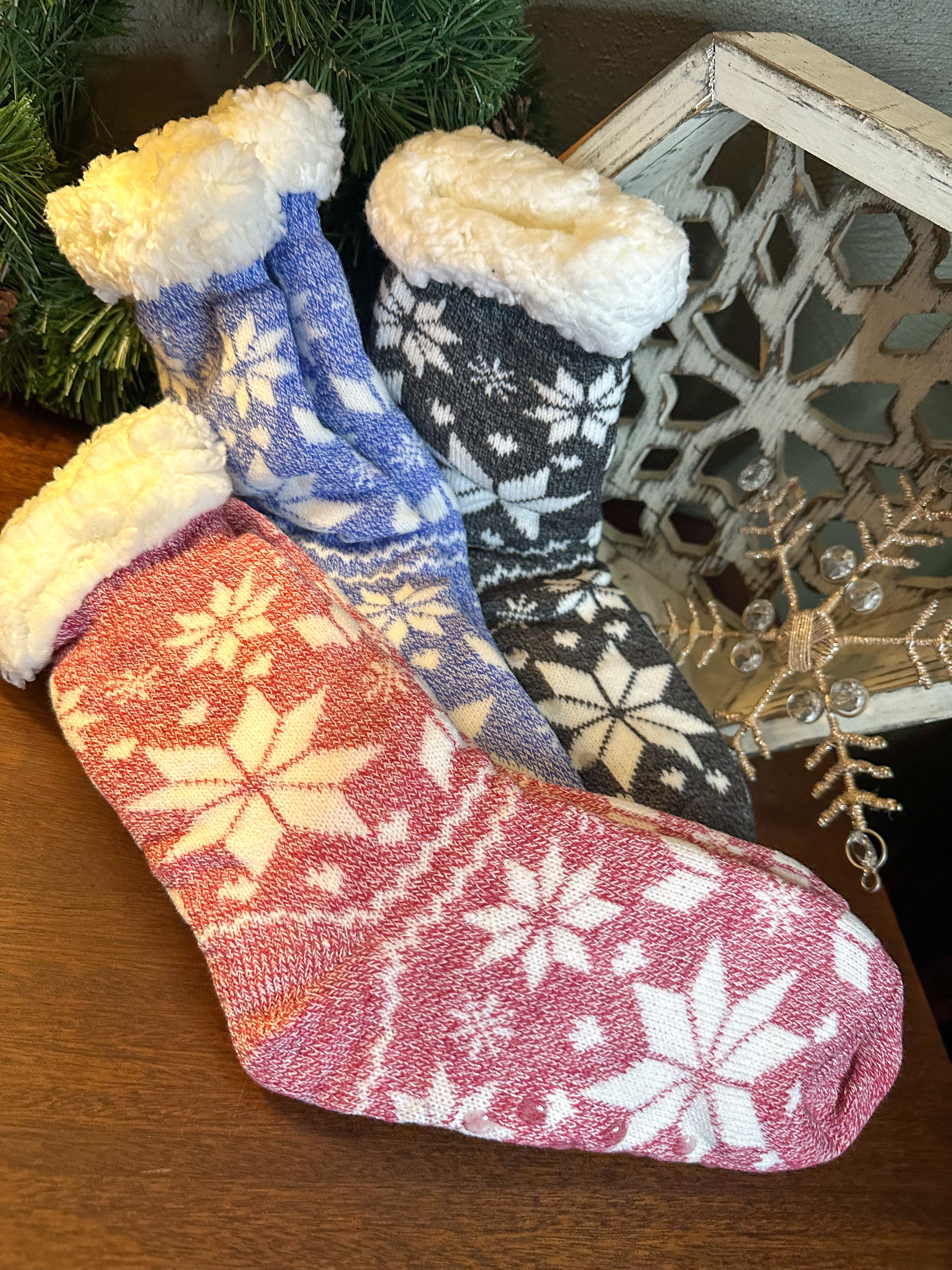 Cozy Snowflake Socks
