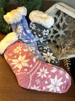 Load image into Gallery viewer, Cozy Snowflake Socks
