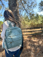 Load image into Gallery viewer, Amy Backpack :: Teal
