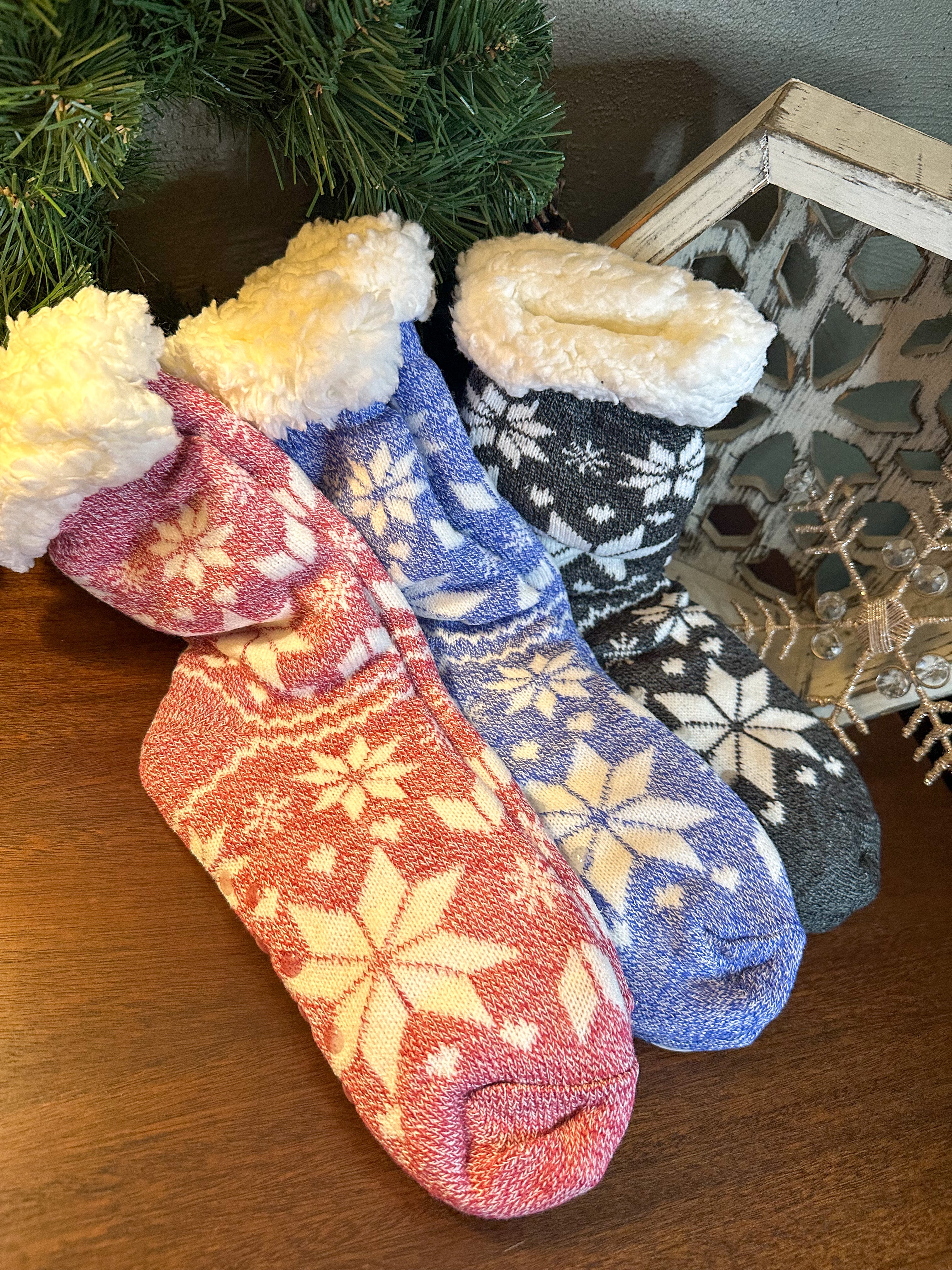 Cozy Snowflake Socks