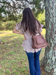 Braided Crossbody :: Coffee