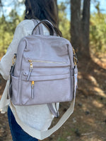 Load image into Gallery viewer, Amy Backpack :: Dusty Lavender
