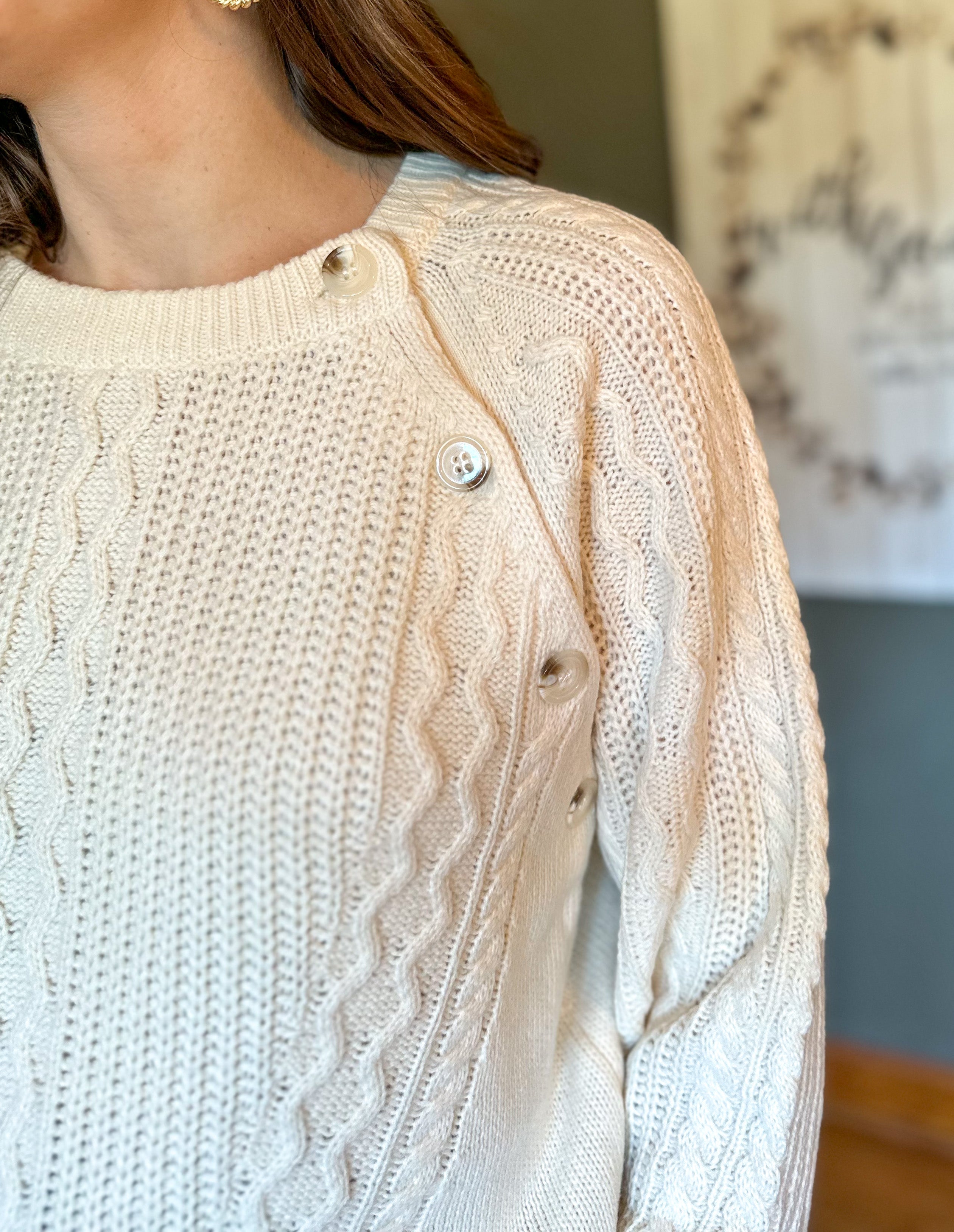 Lennox Button Sweater :: L-2X