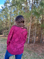 Load image into Gallery viewer, Collette Floral Overlay Blouse :: S-3X
