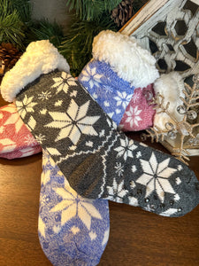 Cozy Snowflake Socks