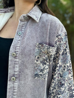 Load image into Gallery viewer, Paulina Floral Shacket :: S-L
