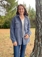Load image into Gallery viewer, Theodore Shacket :: Dusty Blue :: Medium
